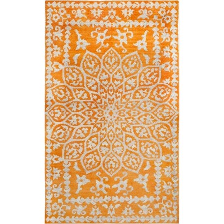 Safavieh 5 x 8 ft. Medium Rectangle Contemporary Stone Wash Copper Hand Knotted Rug STW207A-5